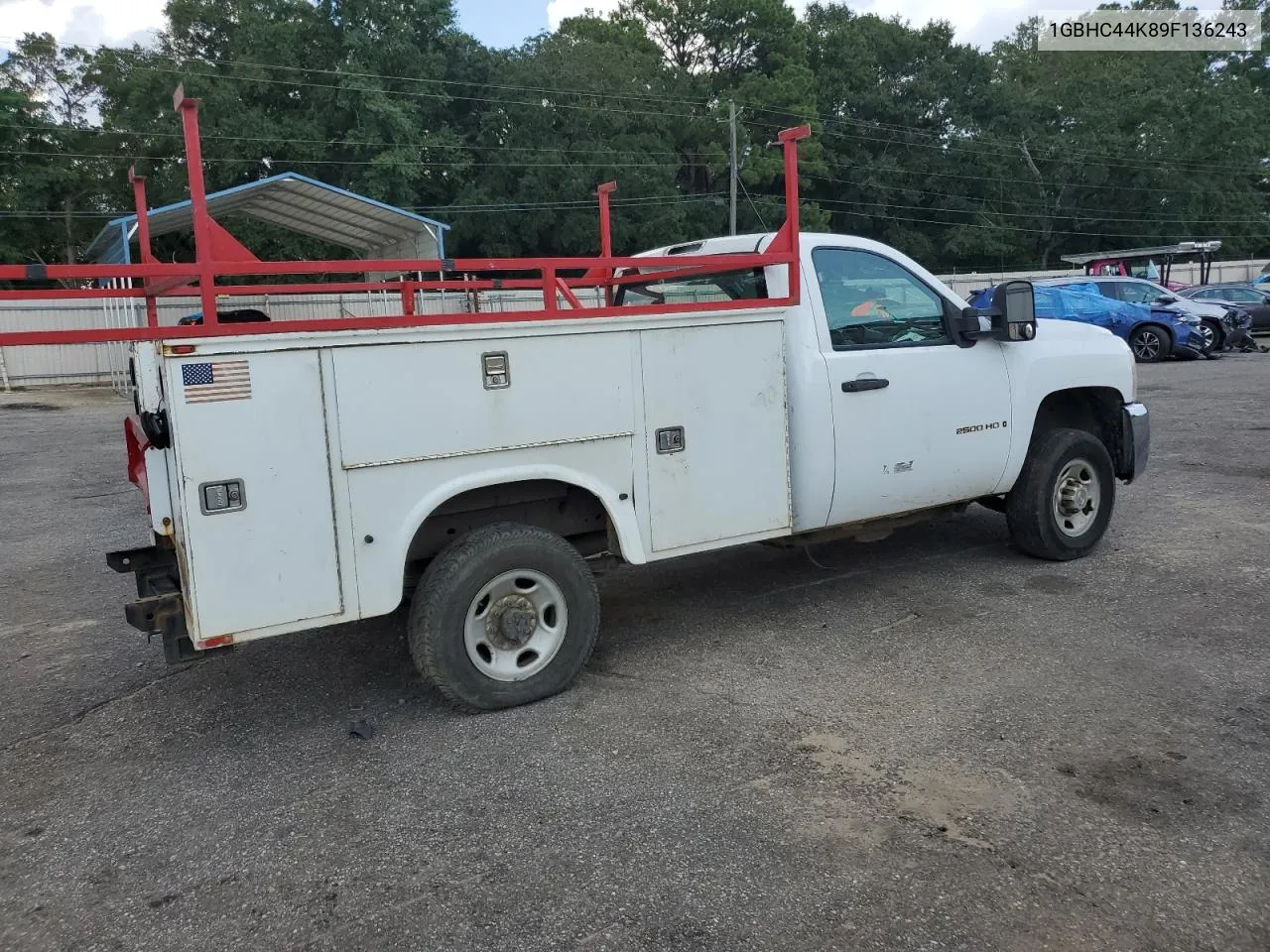 2009 Chevrolet Silverado C2500 Heavy Duty VIN: 1GBHC44K89F136243 Lot: 64979354