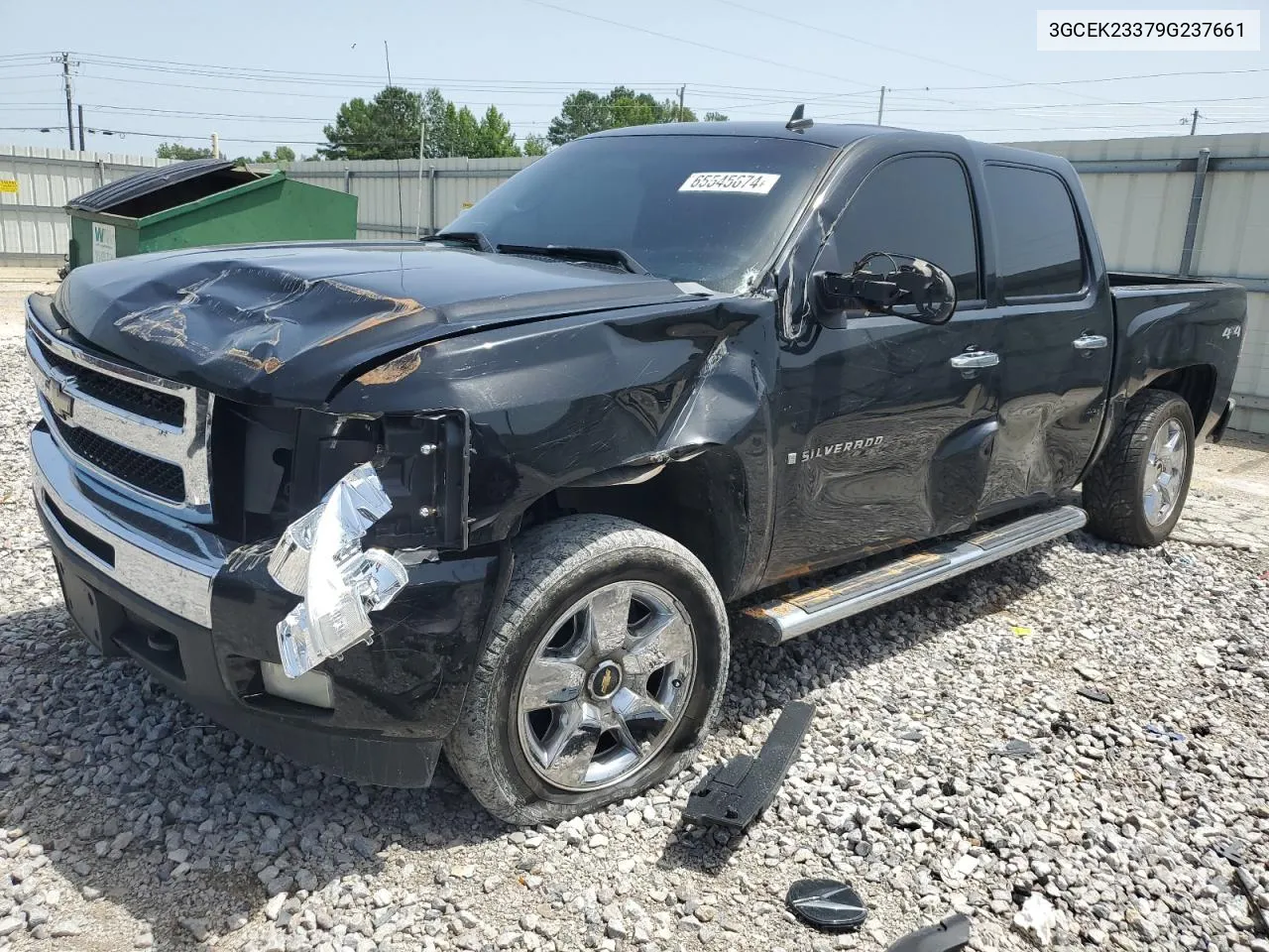 2009 Chevrolet Silverado K1500 Lt VIN: 3GCEK23379G237661 Lot: 65545674