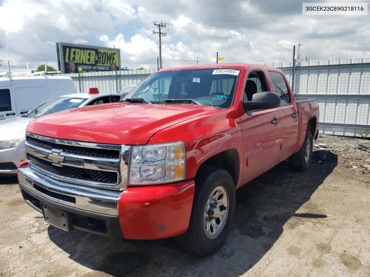 2009 Chevrolet Silverado K1500 Lt VIN: 3GCEK23C89G218116 Lot: 65811014