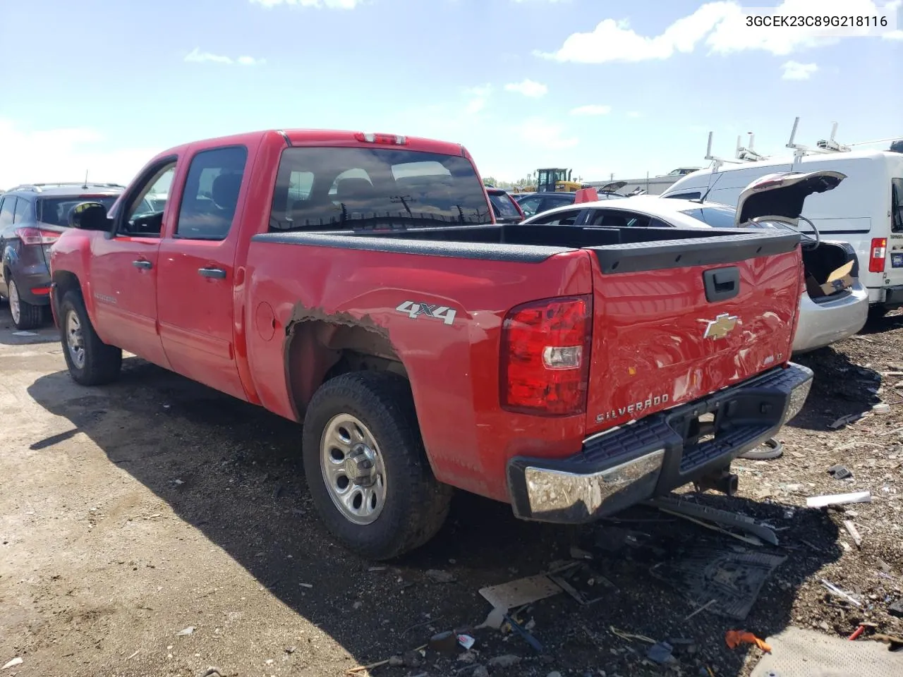 3GCEK23C89G218116 2009 Chevrolet Silverado K1500 Lt