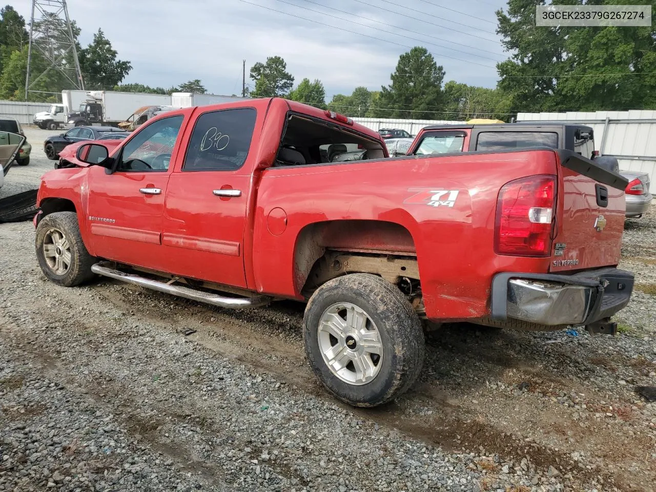 2009 Chevrolet Silverado K1500 Lt VIN: 3GCEK23379G267274 Lot: 66571954