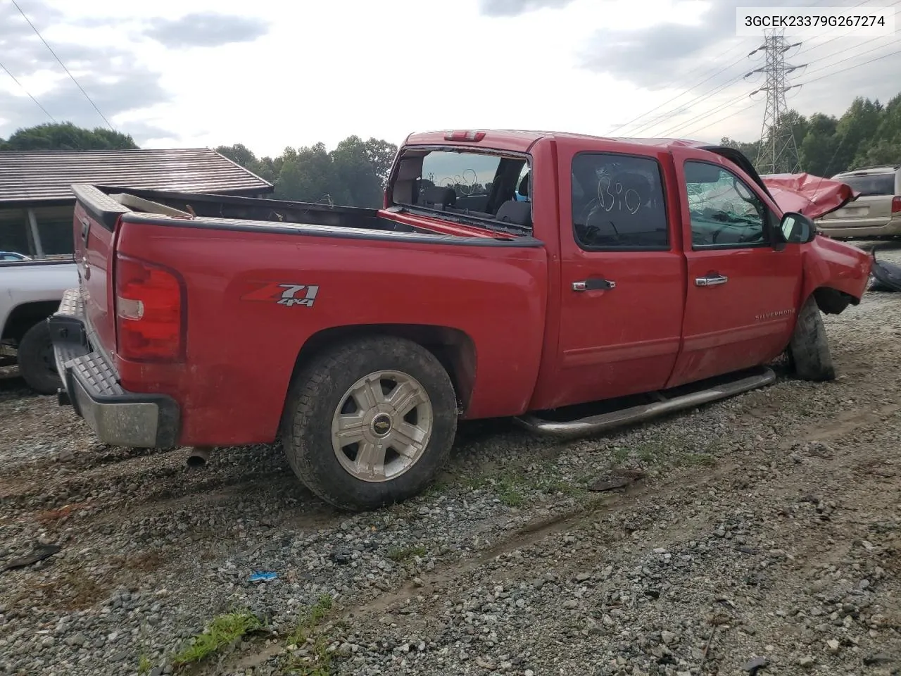 2009 Chevrolet Silverado K1500 Lt VIN: 3GCEK23379G267274 Lot: 66571954