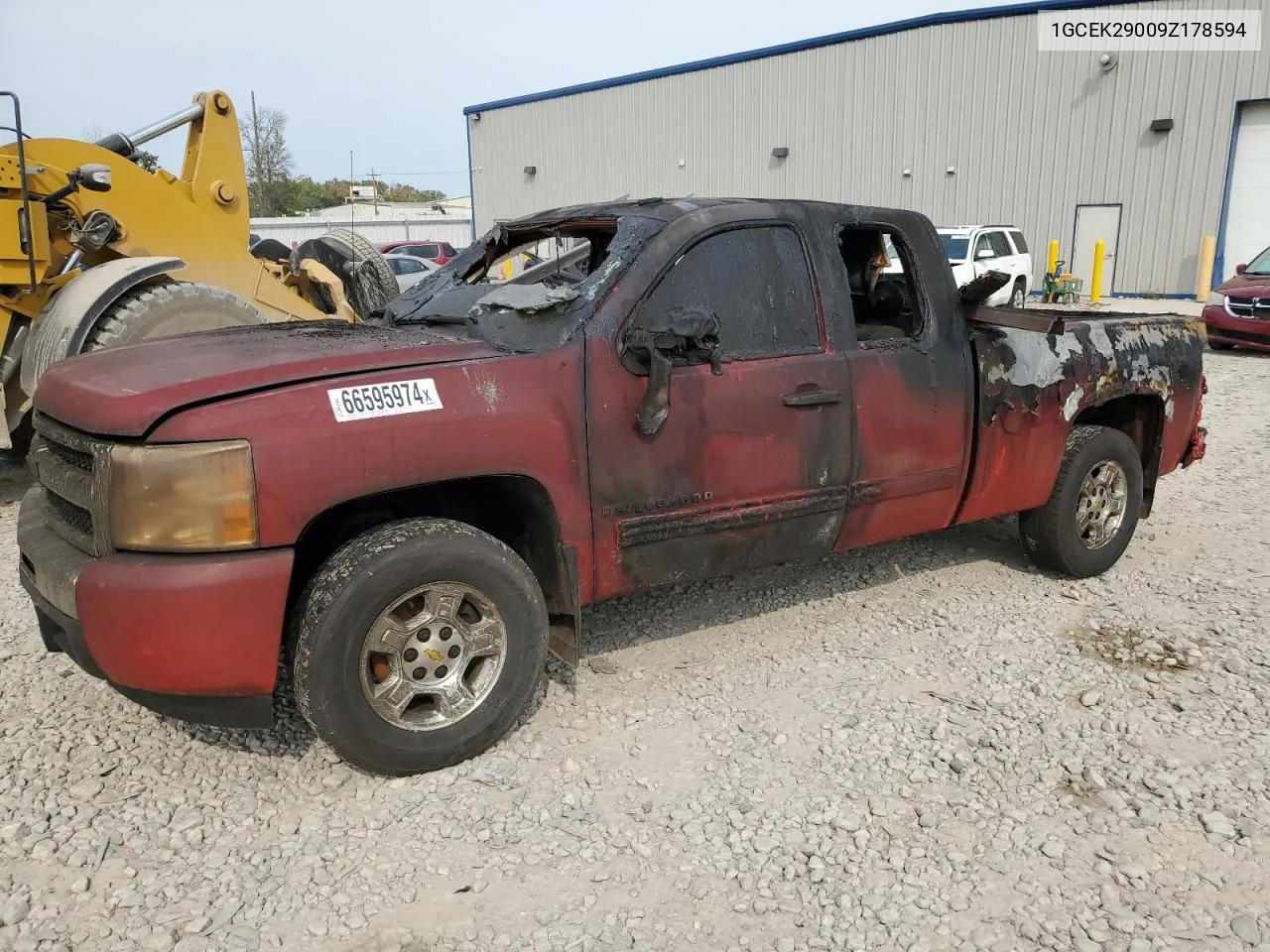 2009 Chevrolet Silverado K1500 Lt VIN: 1GCEK29009Z178594 Lot: 66595974