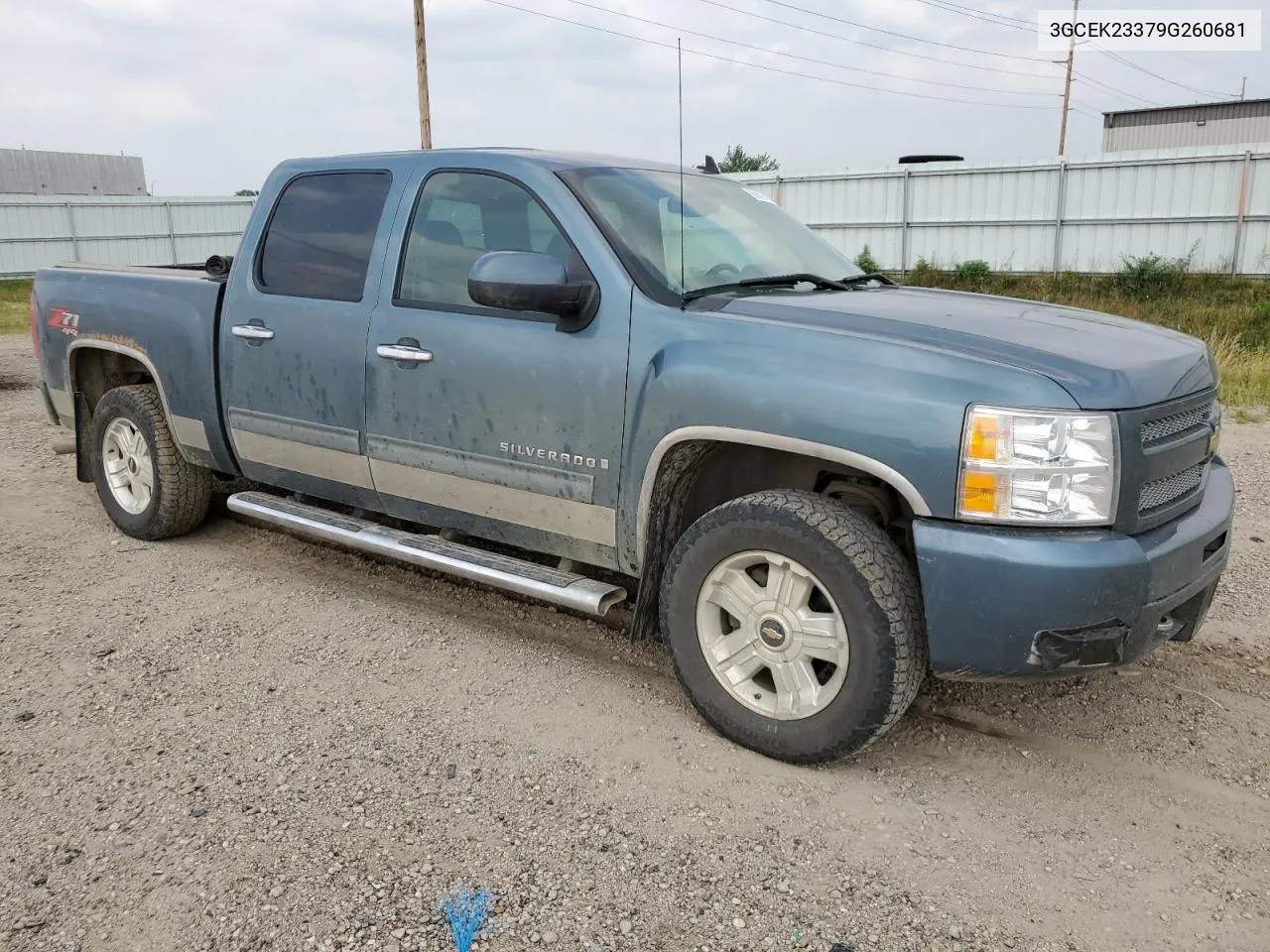 2009 Chevrolet Silverado K1500 Lt VIN: 3GCEK23379G260681 Lot: 66809714