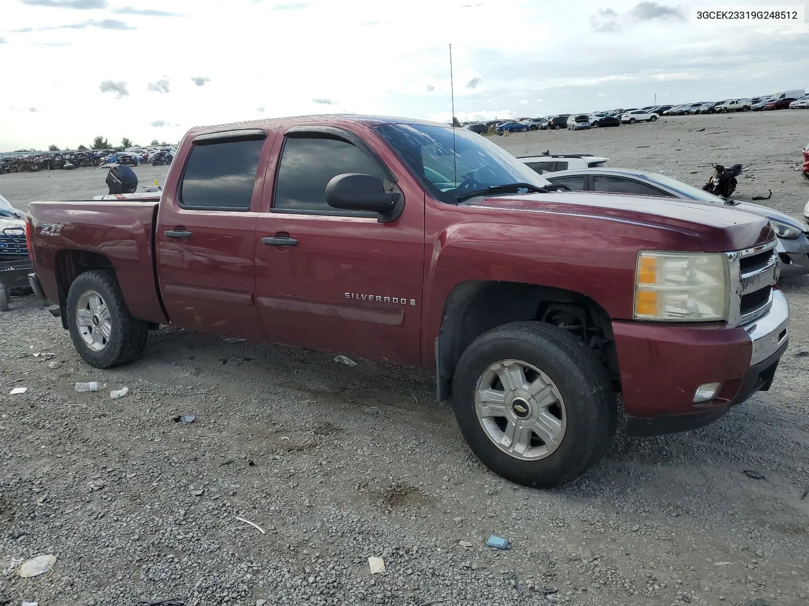 2009 Chevrolet Silverado K1500 Lt VIN: 3GCEK23319G248512 Lot: 67315054