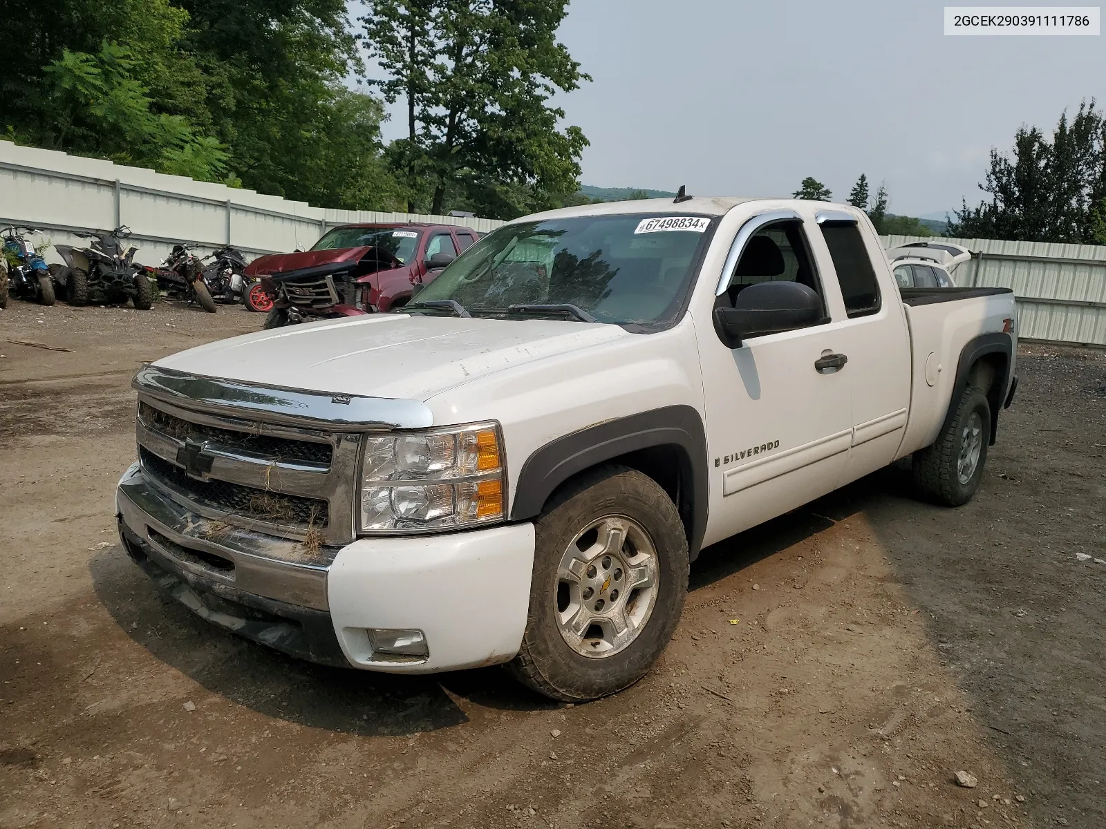 2009 Chevrolet Silverado K1500 Lt VIN: 2GCEK290391111786 Lot: 67498834