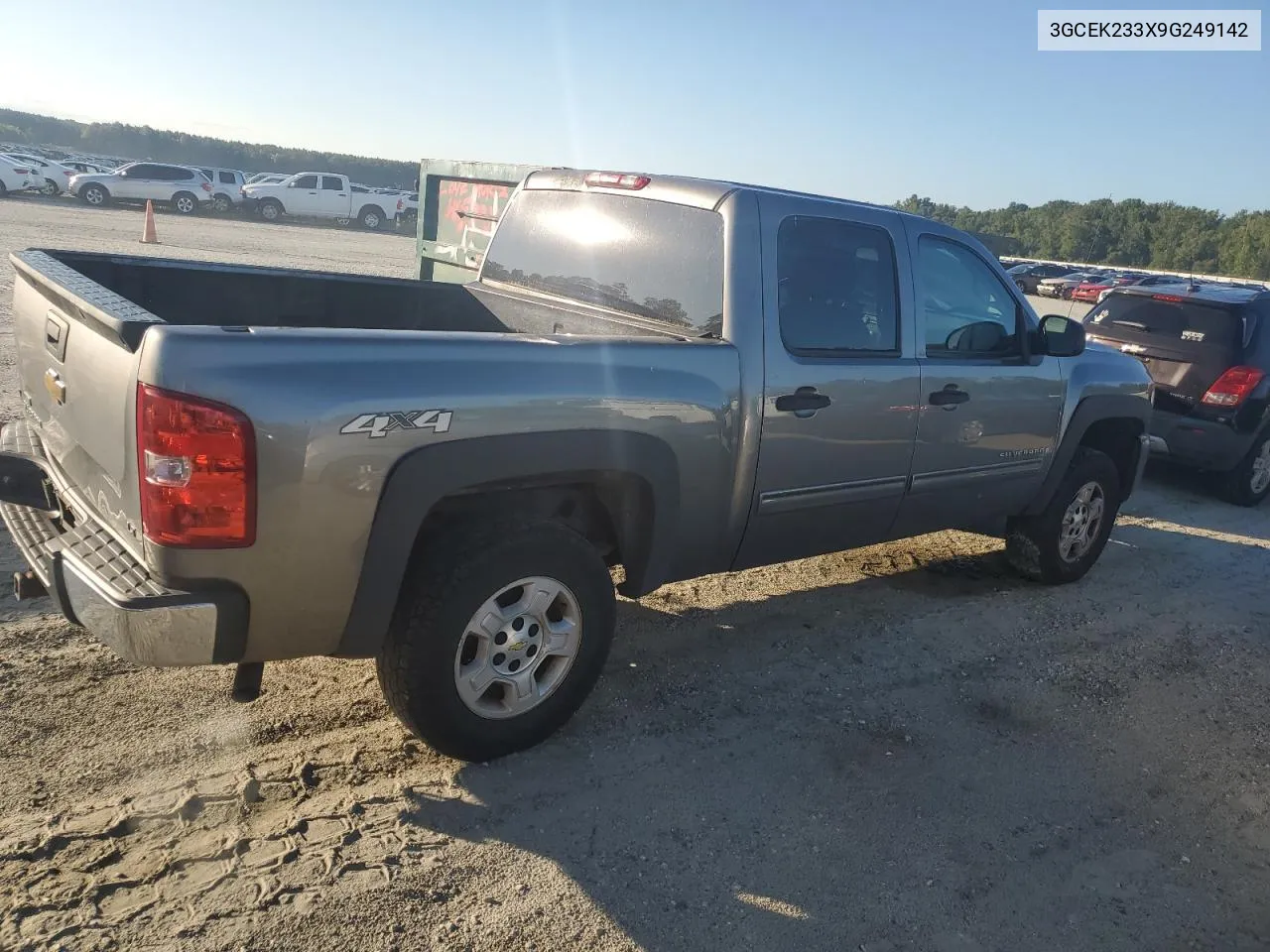 2009 Chevrolet Silverado K1500 Lt VIN: 3GCEK233X9G249142 Lot: 67528044