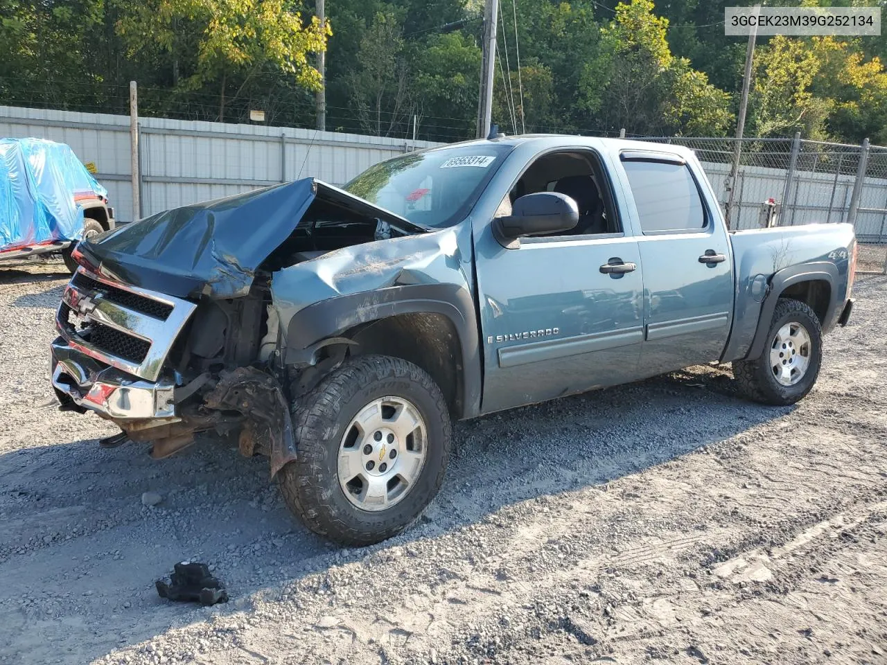 2009 Chevrolet Silverado K1500 Lt VIN: 3GCEK23M39G252134 Lot: 69563314