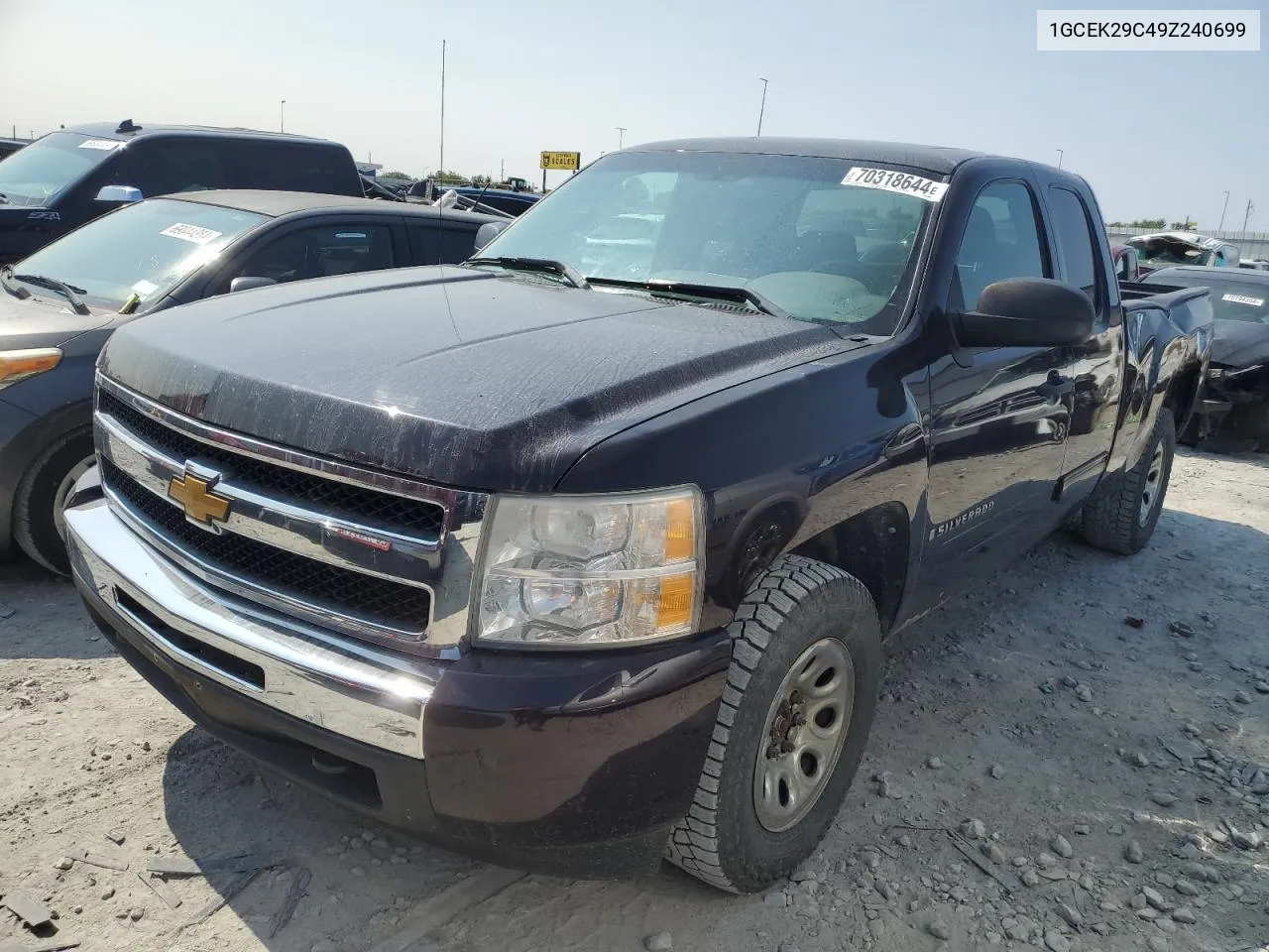 2009 Chevrolet Silverado K1500 Lt VIN: 1GCEK29C49Z240699 Lot: 70318644