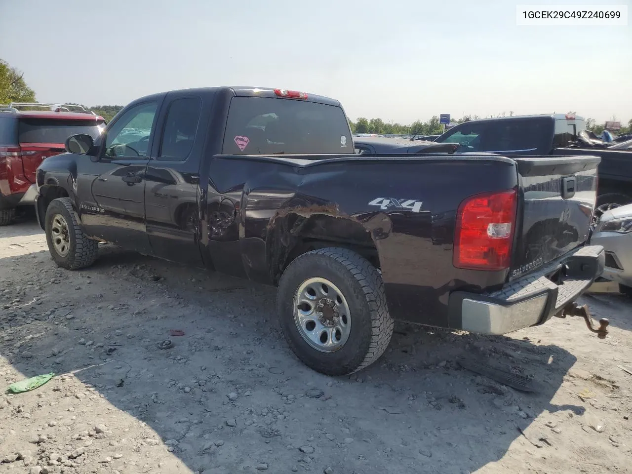 2009 Chevrolet Silverado K1500 Lt VIN: 1GCEK29C49Z240699 Lot: 70318644