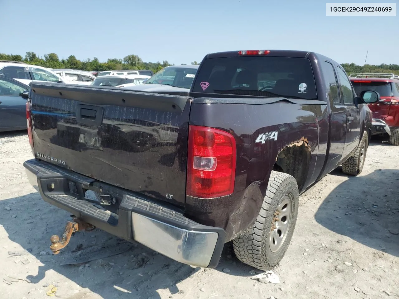 1GCEK29C49Z240699 2009 Chevrolet Silverado K1500 Lt