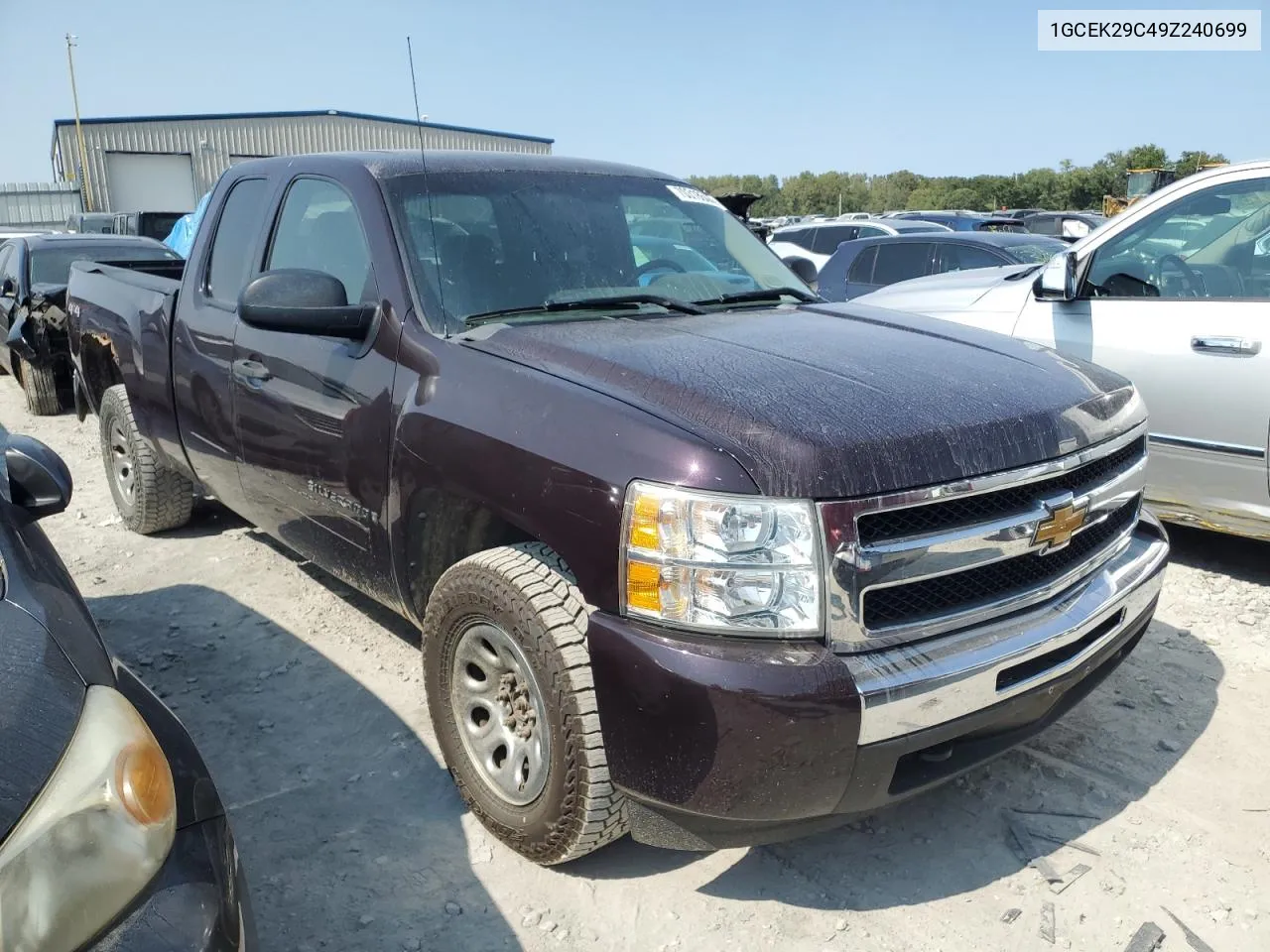 1GCEK29C49Z240699 2009 Chevrolet Silverado K1500 Lt