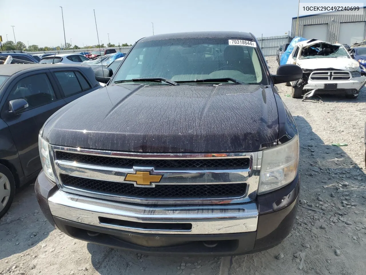 1GCEK29C49Z240699 2009 Chevrolet Silverado K1500 Lt