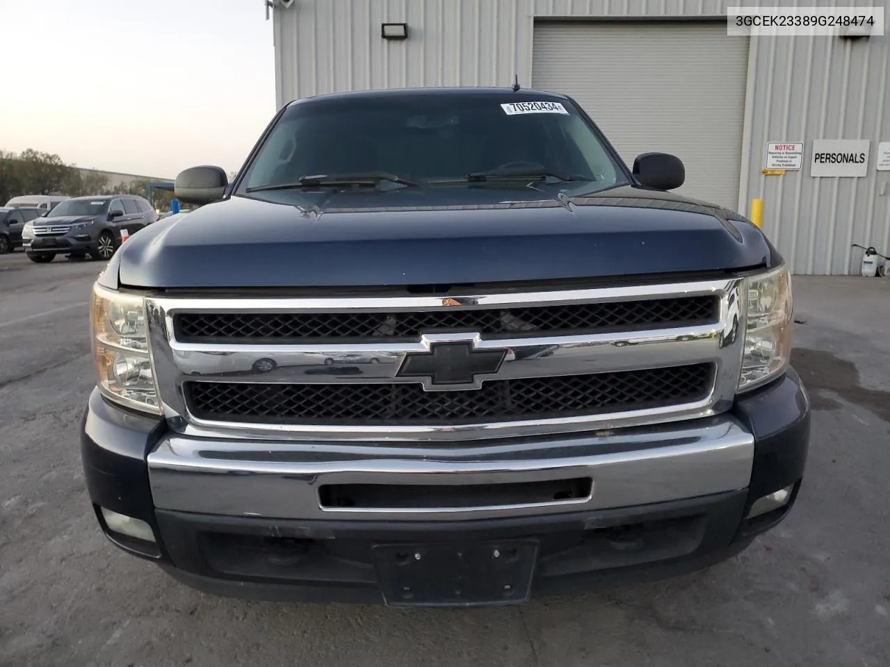 2009 Chevrolet Silverado K1500 Lt VIN: 3GCEK23389G248474 Lot: 70520434