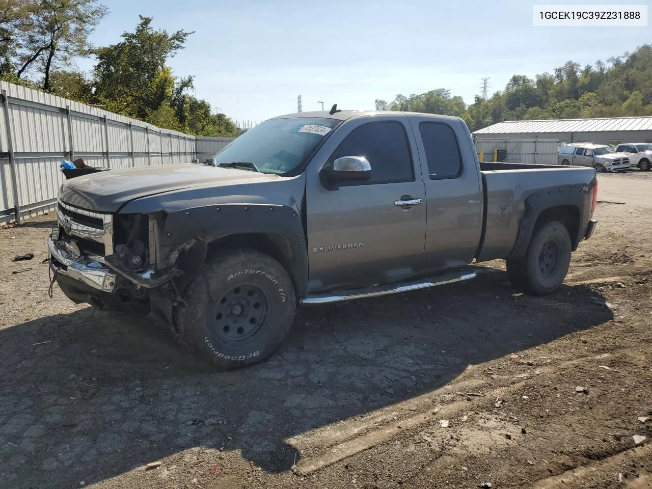 2009 Chevrolet Silverado K1500 VIN: 1GCEK19C39Z231888 Lot: 70527324