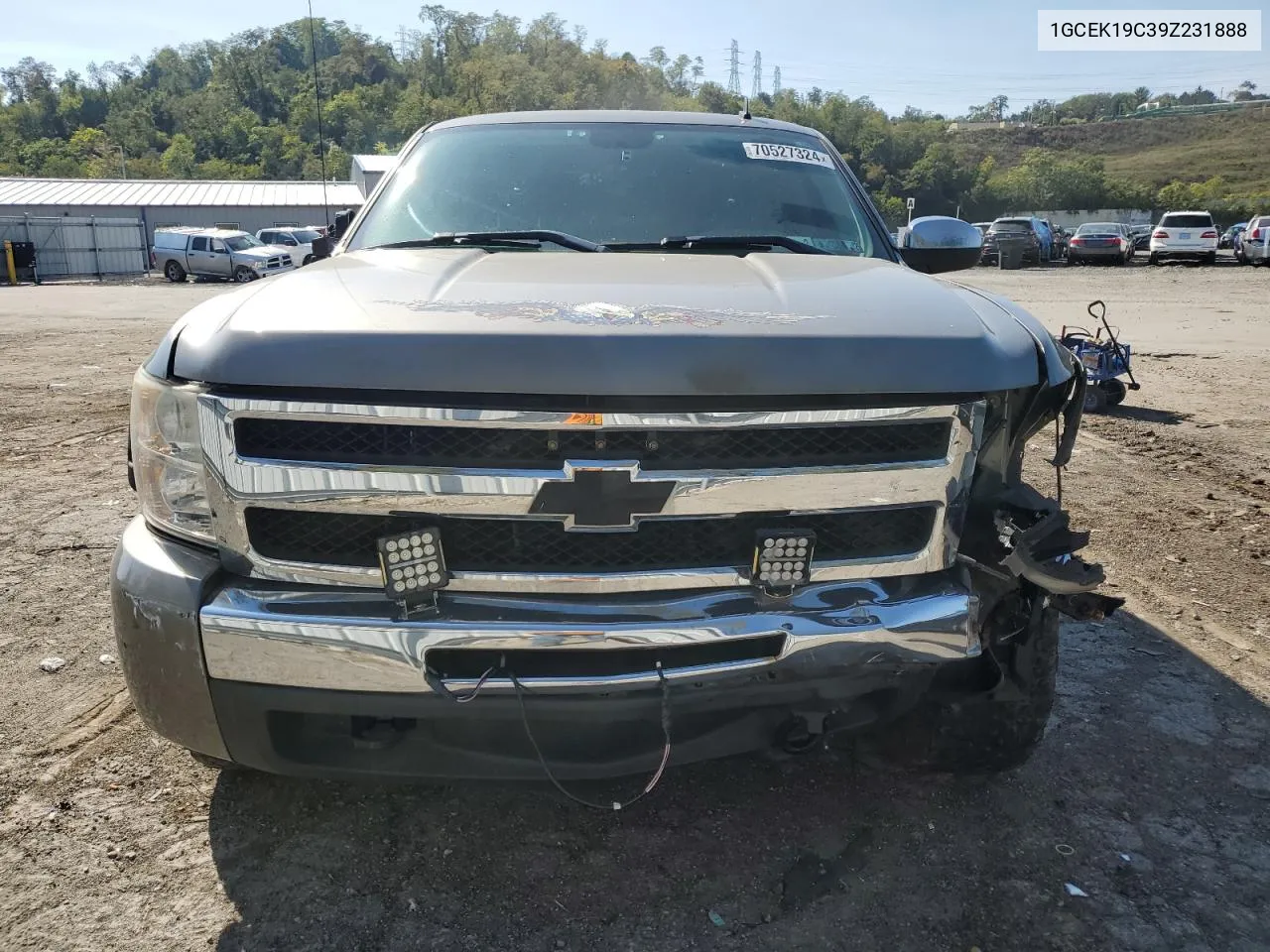 2009 Chevrolet Silverado K1500 VIN: 1GCEK19C39Z231888 Lot: 70527324