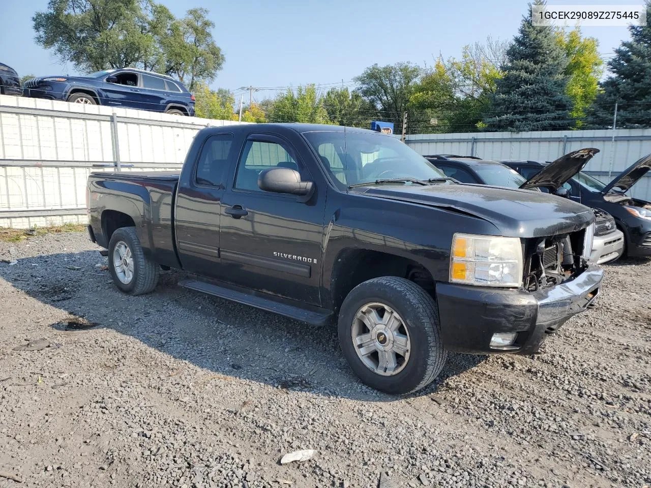 1GCEK29089Z275445 2009 Chevrolet Silverado K1500 Lt