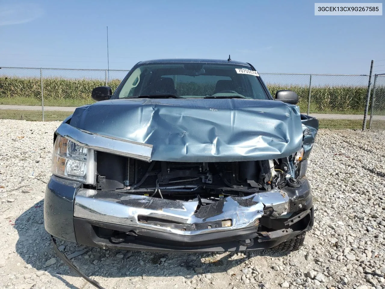 2009 Chevrolet Silverado K1500 VIN: 3GCEK13CX9G267585 Lot: 70755574