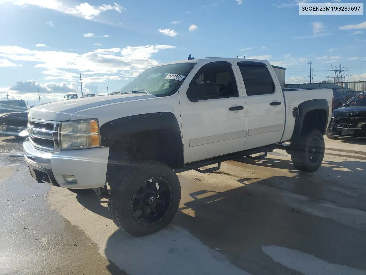 2009 Chevrolet Silverado K1500 Lt VIN: 3GCEK23M19G289697 Lot: 71111564