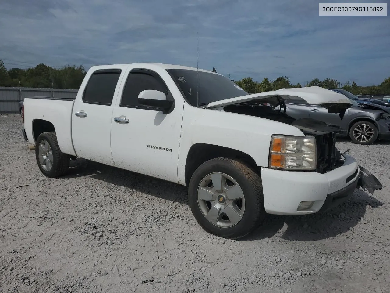 2009 Chevrolet Silverado C1500 Ltz VIN: 3GCEC33079G115892 Lot: 71184114