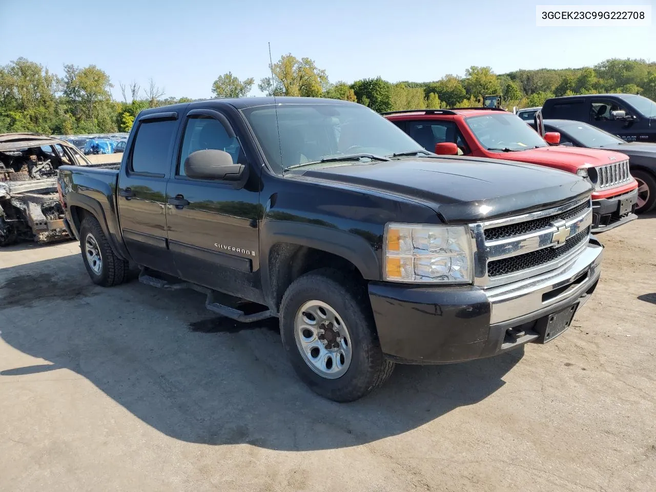 2009 Chevrolet Silverado K1500 Lt VIN: 3GCEK23C99G222708 Lot: 71289214