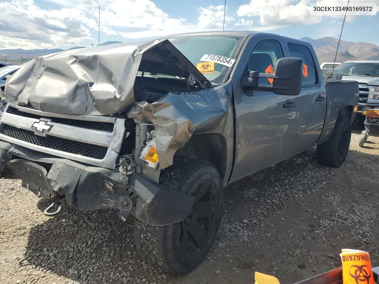 2009 Chevrolet Silverado K1500 VIN: 3GCEK13349G169572 Lot: 71578354