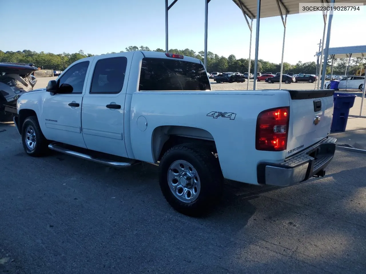 2009 Chevrolet Silverado K1500 Lt VIN: 3GCEK23C19G287794 Lot: 71721734