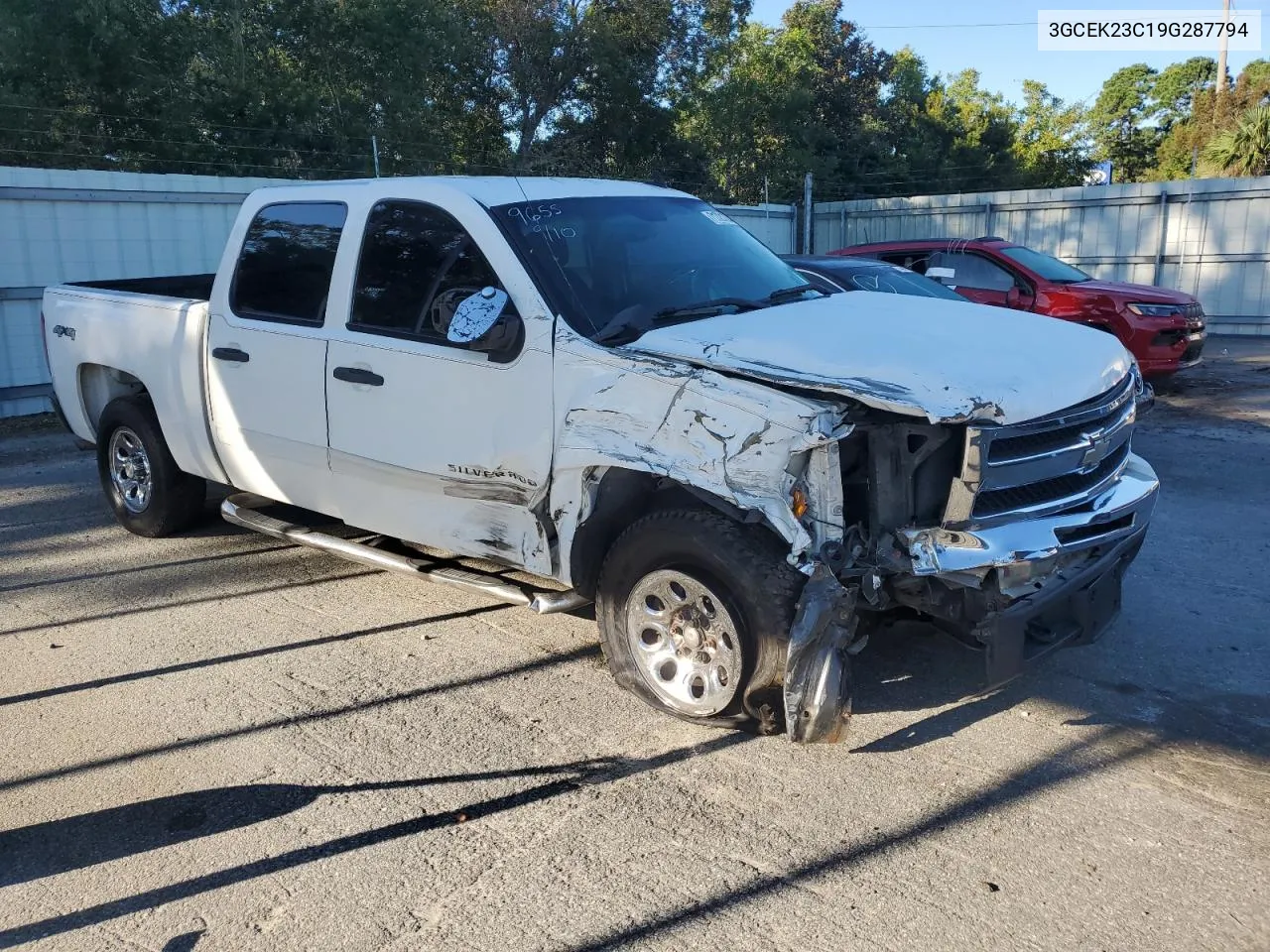 2009 Chevrolet Silverado K1500 Lt VIN: 3GCEK23C19G287794 Lot: 71721734