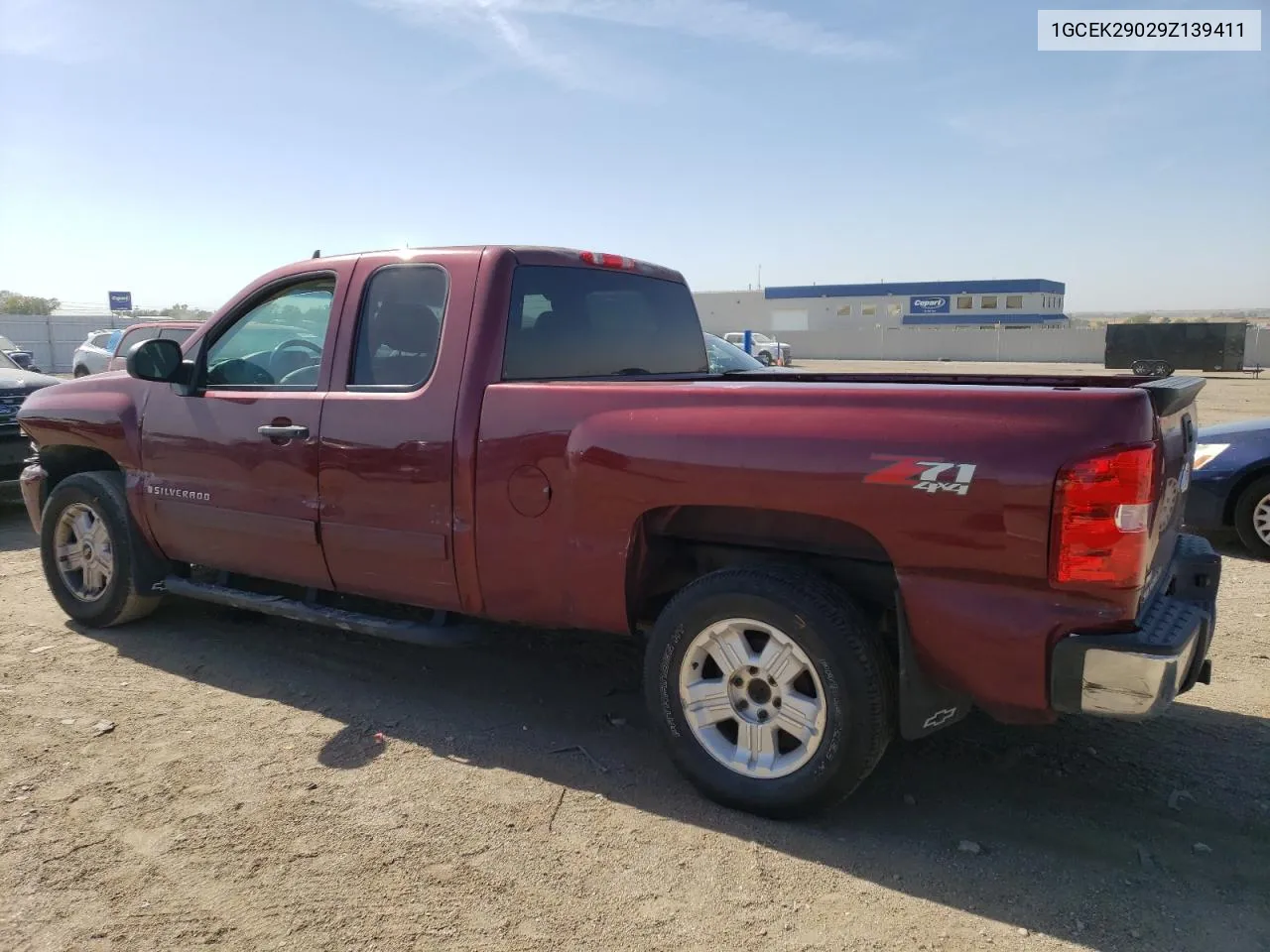 2009 Chevrolet Silverado K1500 Lt VIN: 1GCEK29029Z139411 Lot: 72321784