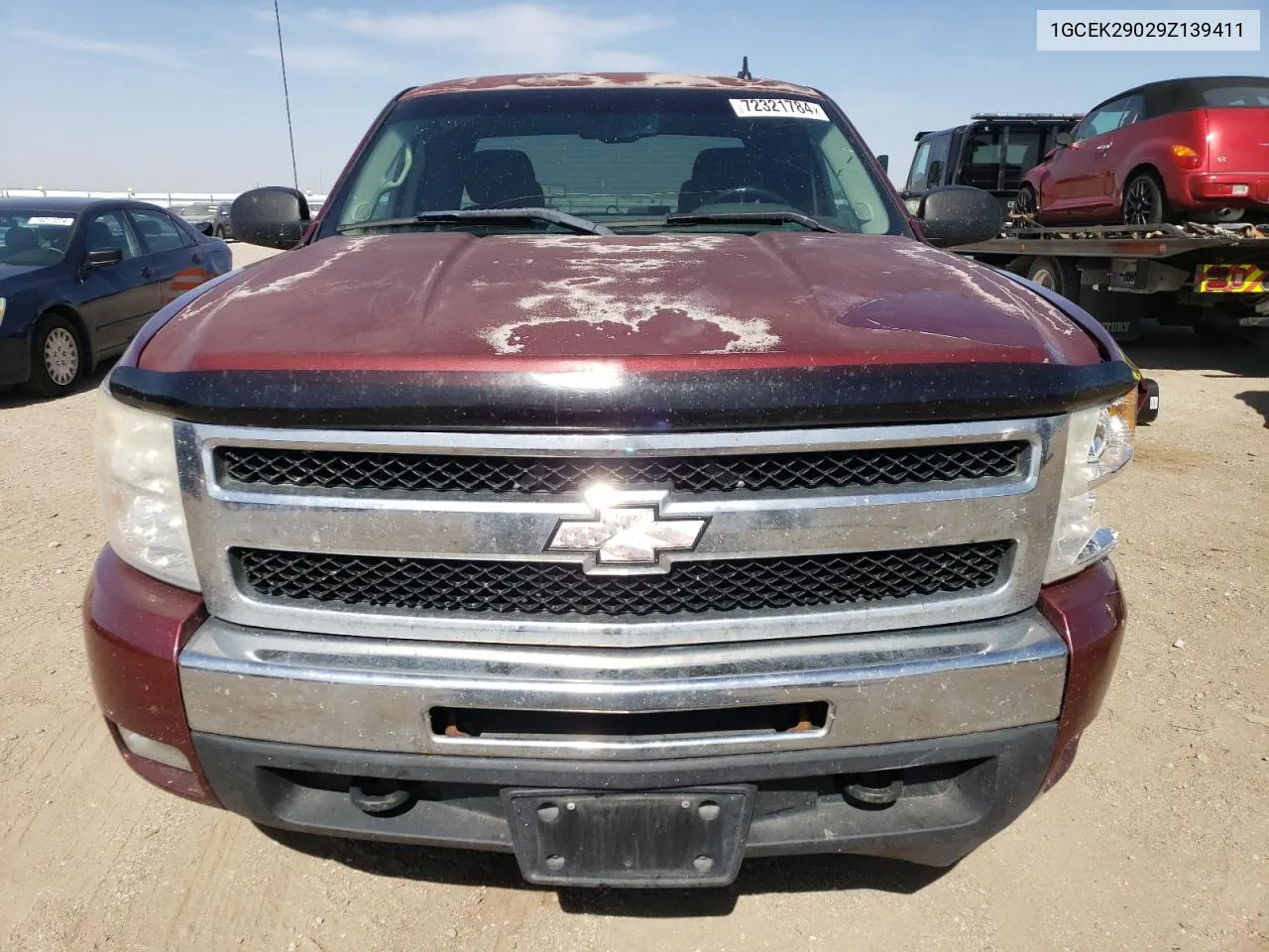 2009 Chevrolet Silverado K1500 Lt VIN: 1GCEK29029Z139411 Lot: 72321784