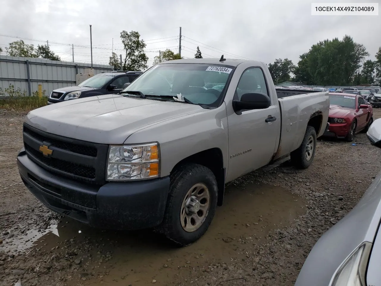 2009 Chevrolet Silverado K1500 VIN: 1GCEK14X49Z104089 Lot: 72762034