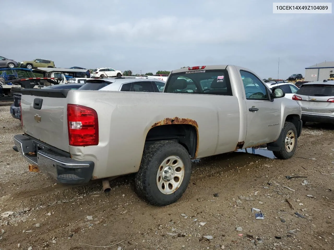 2009 Chevrolet Silverado K1500 VIN: 1GCEK14X49Z104089 Lot: 72762034