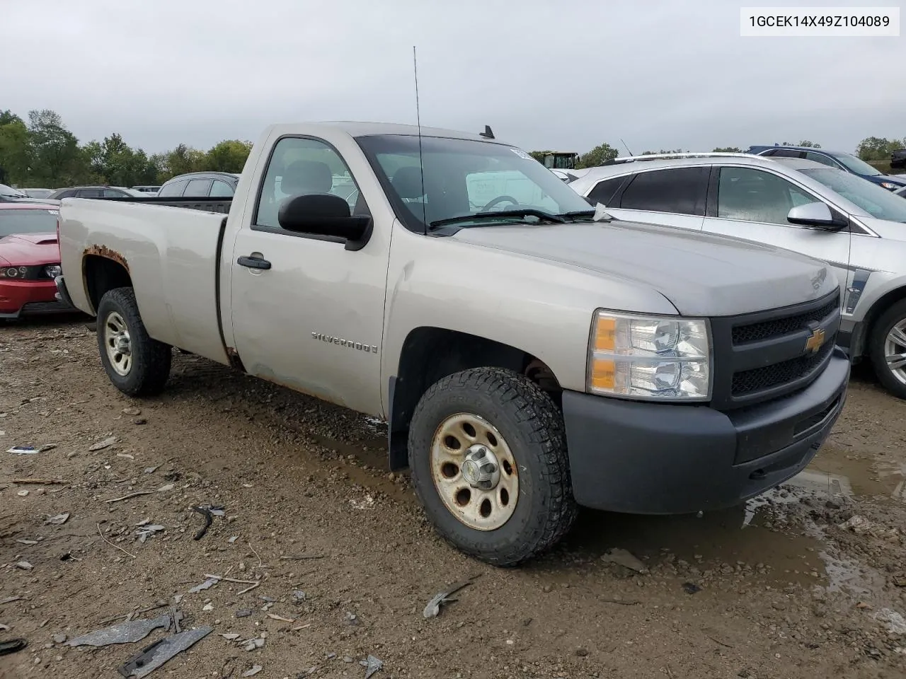 2009 Chevrolet Silverado K1500 VIN: 1GCEK14X49Z104089 Lot: 72762034