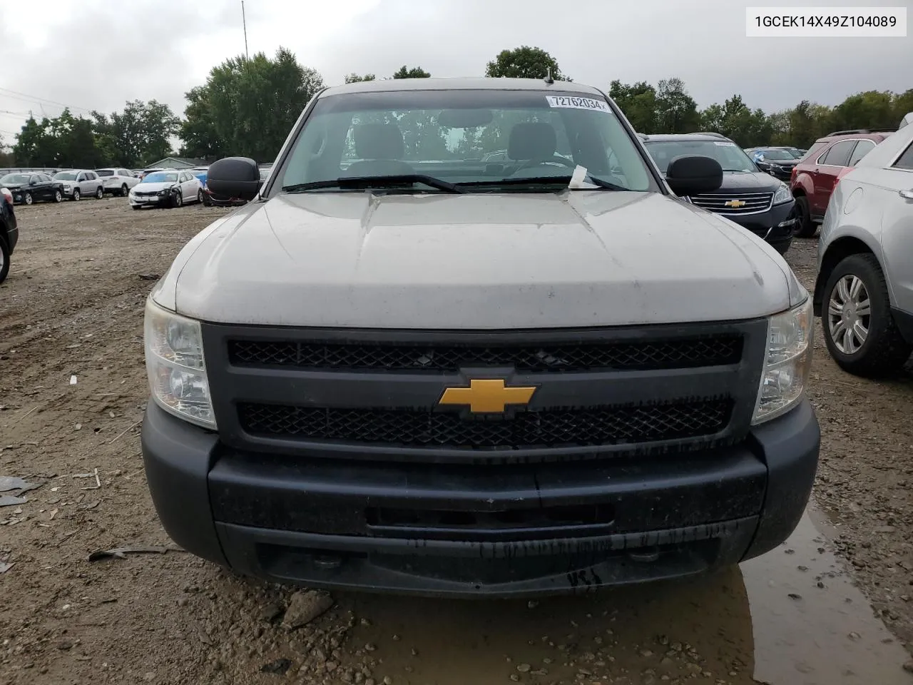 2009 Chevrolet Silverado K1500 VIN: 1GCEK14X49Z104089 Lot: 72762034