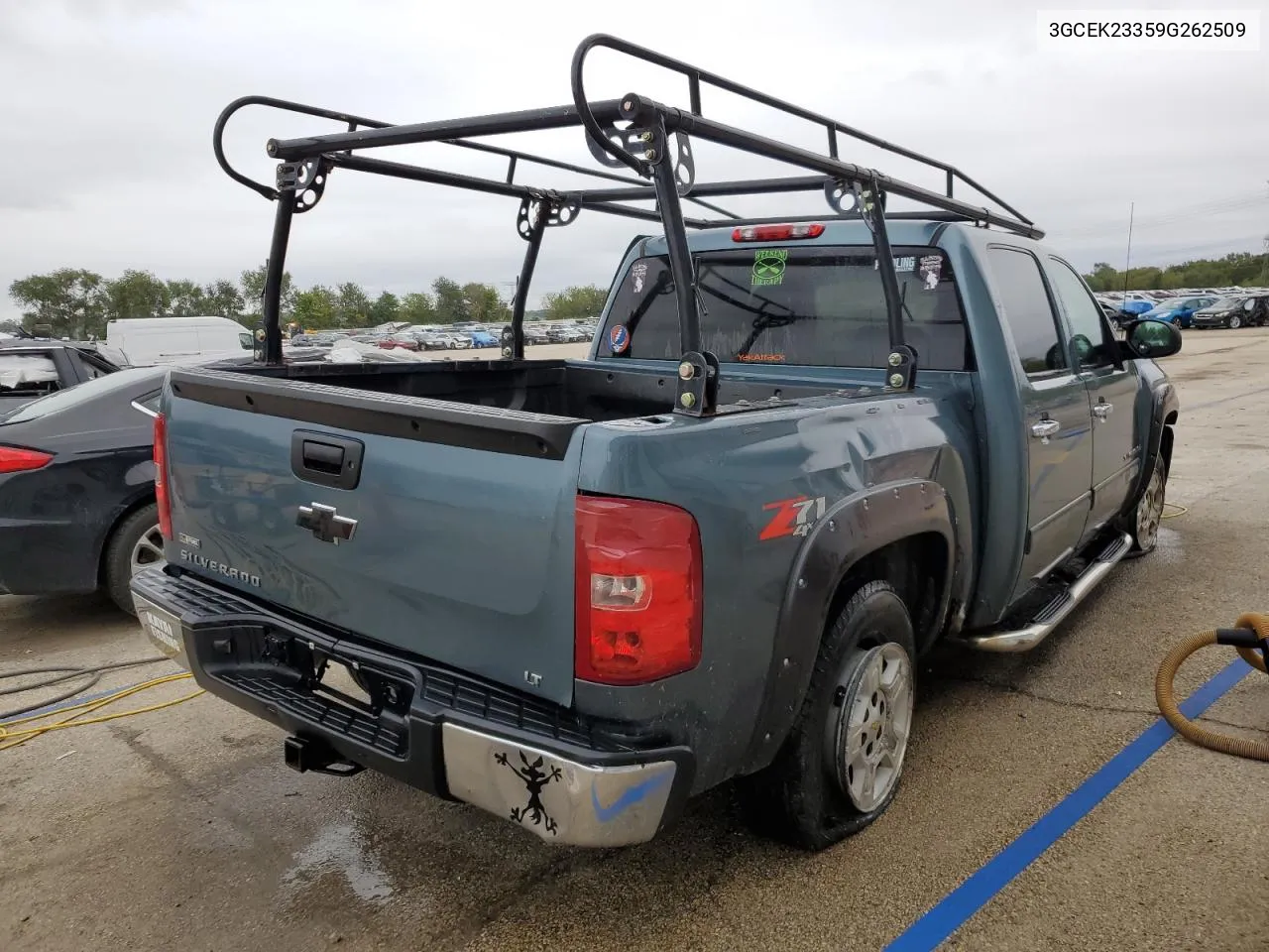 2009 Chevrolet Silverado K1500 Lt VIN: 3GCEK23359G262509 Lot: 72785394