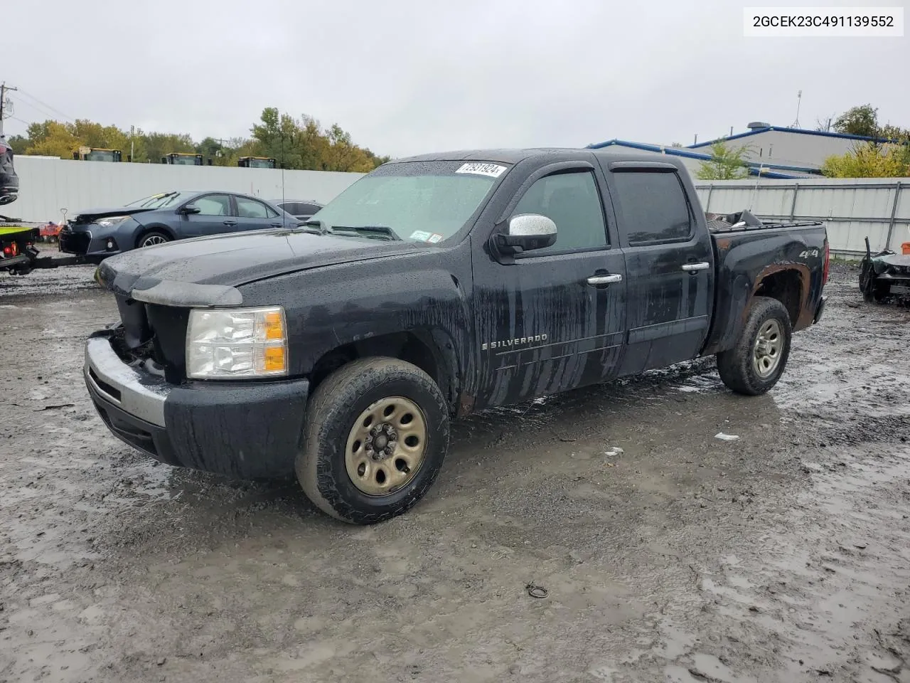 2009 Chevrolet Silverado K1500 Lt VIN: 2GCEK23C491139552 Lot: 72931924