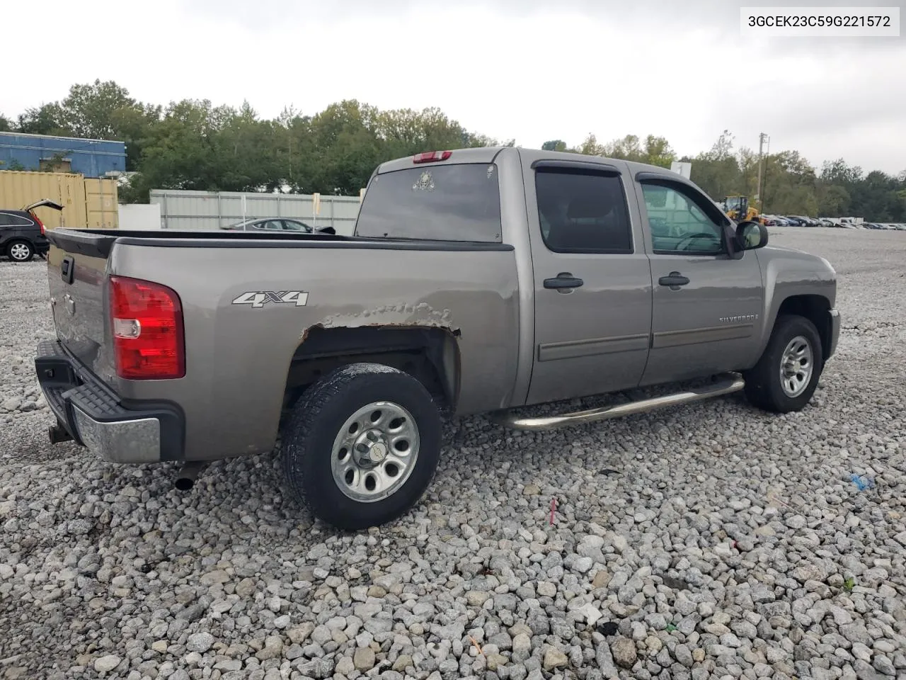 2009 Chevrolet Silverado K1500 Lt VIN: 3GCEK23C59G221572 Lot: 72987324