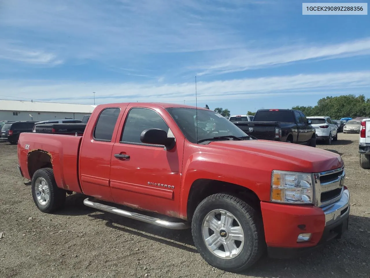 1GCEK29089Z288356 2009 Chevrolet Silverado K1500 Lt