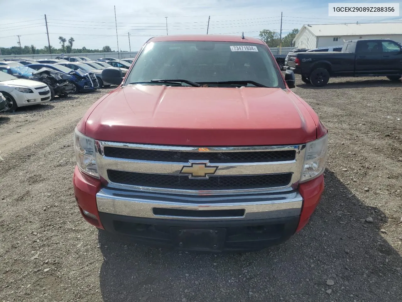 2009 Chevrolet Silverado K1500 Lt VIN: 1GCEK29089Z288356 Lot: 73471934