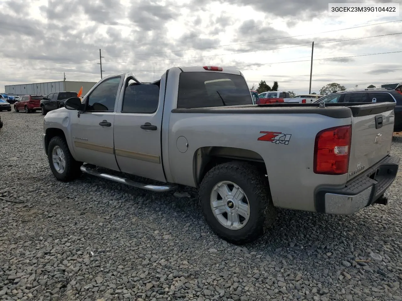 2009 Chevrolet Silverado K1500 Lt VIN: 3GCEK23M39G104422 Lot: 73755484