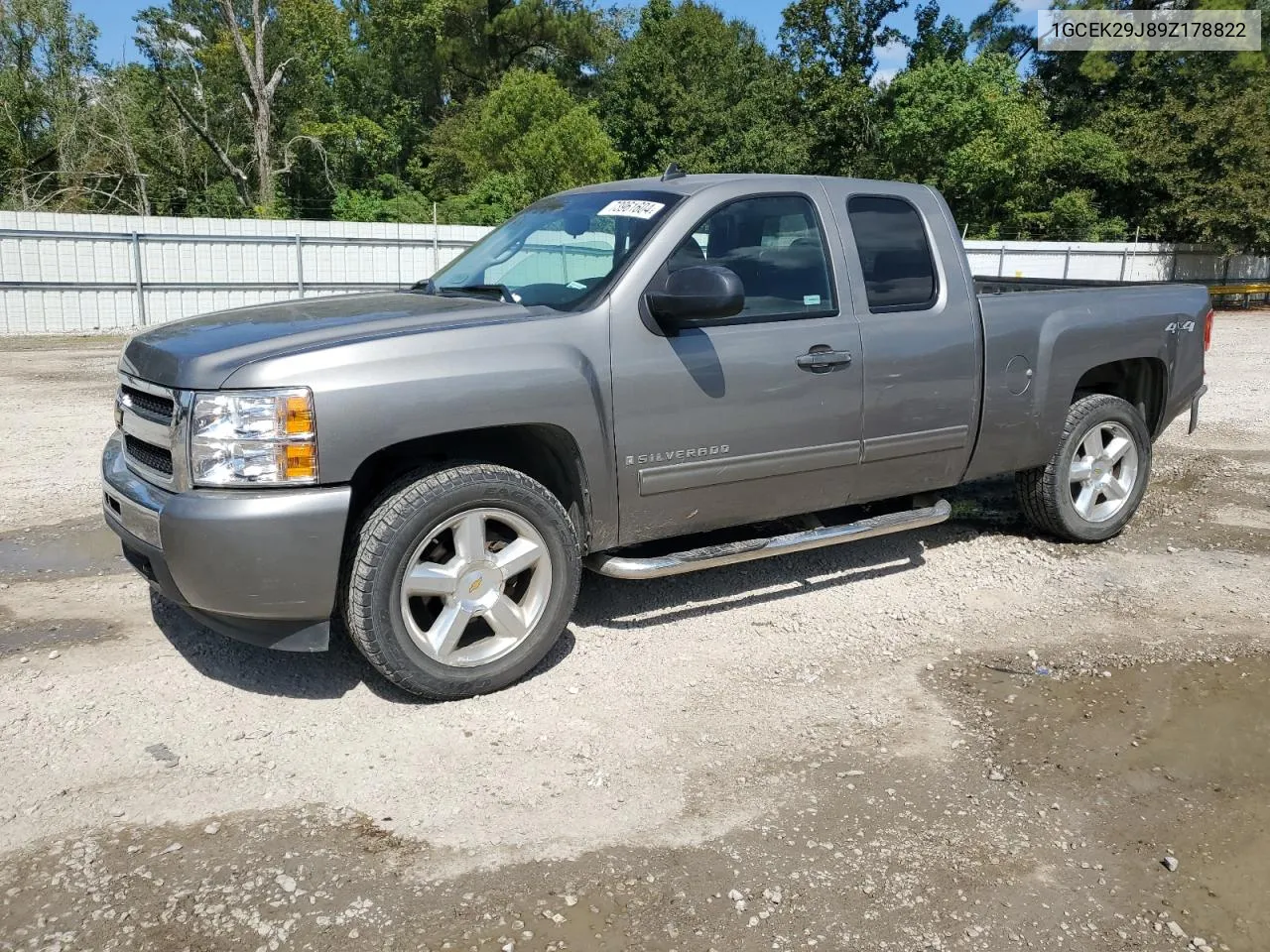 1GCEK29J89Z178822 2009 Chevrolet Silverado K1500 Lt