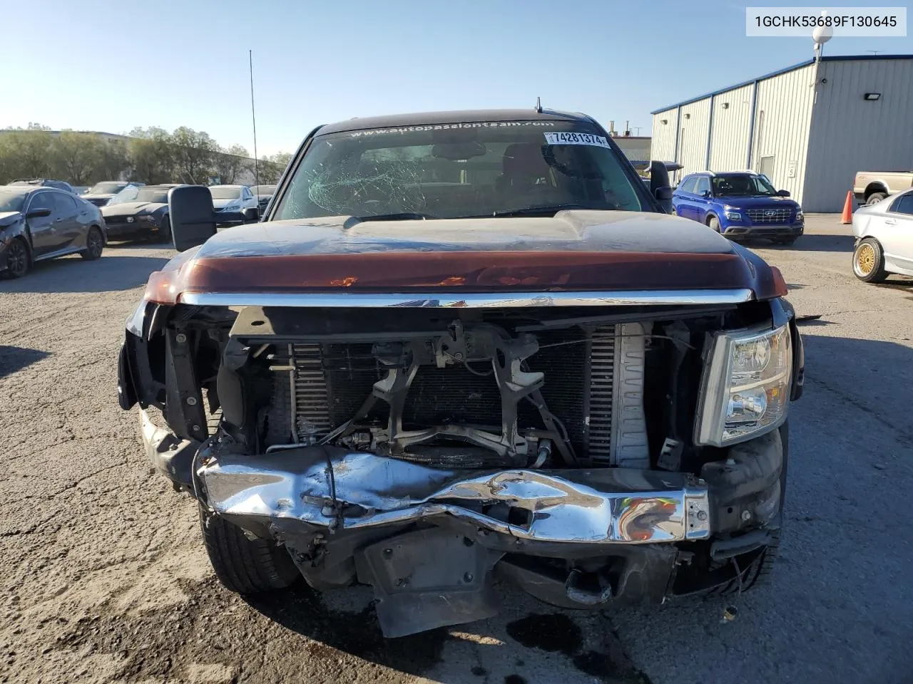 2009 Chevrolet Silverado K2500 Heavy Duty Lt VIN: 1GCHK53689F130645 Lot: 74281374