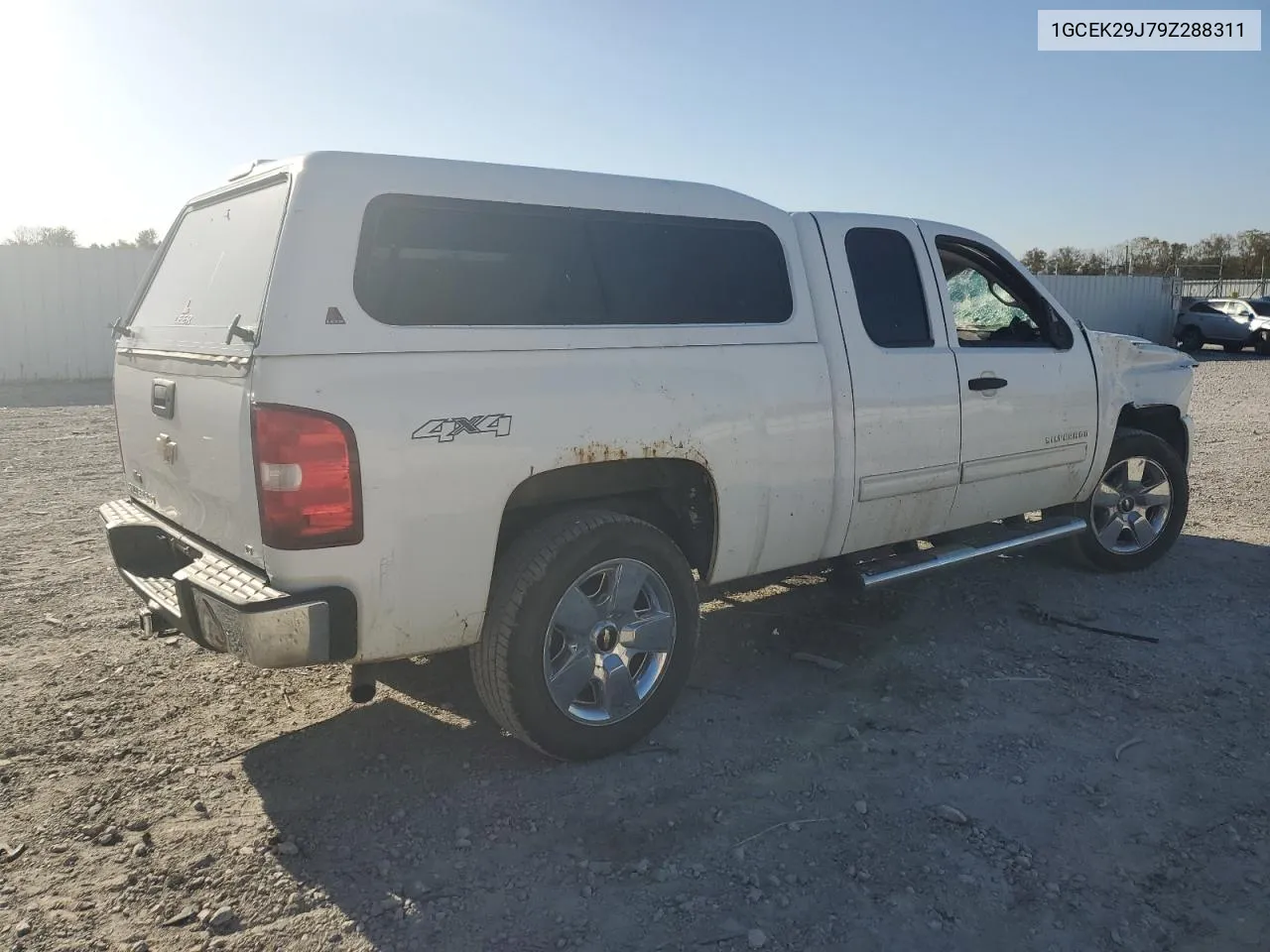 2009 Chevrolet Silverado K1500 Lt VIN: 1GCEK29J79Z288311 Lot: 75180584