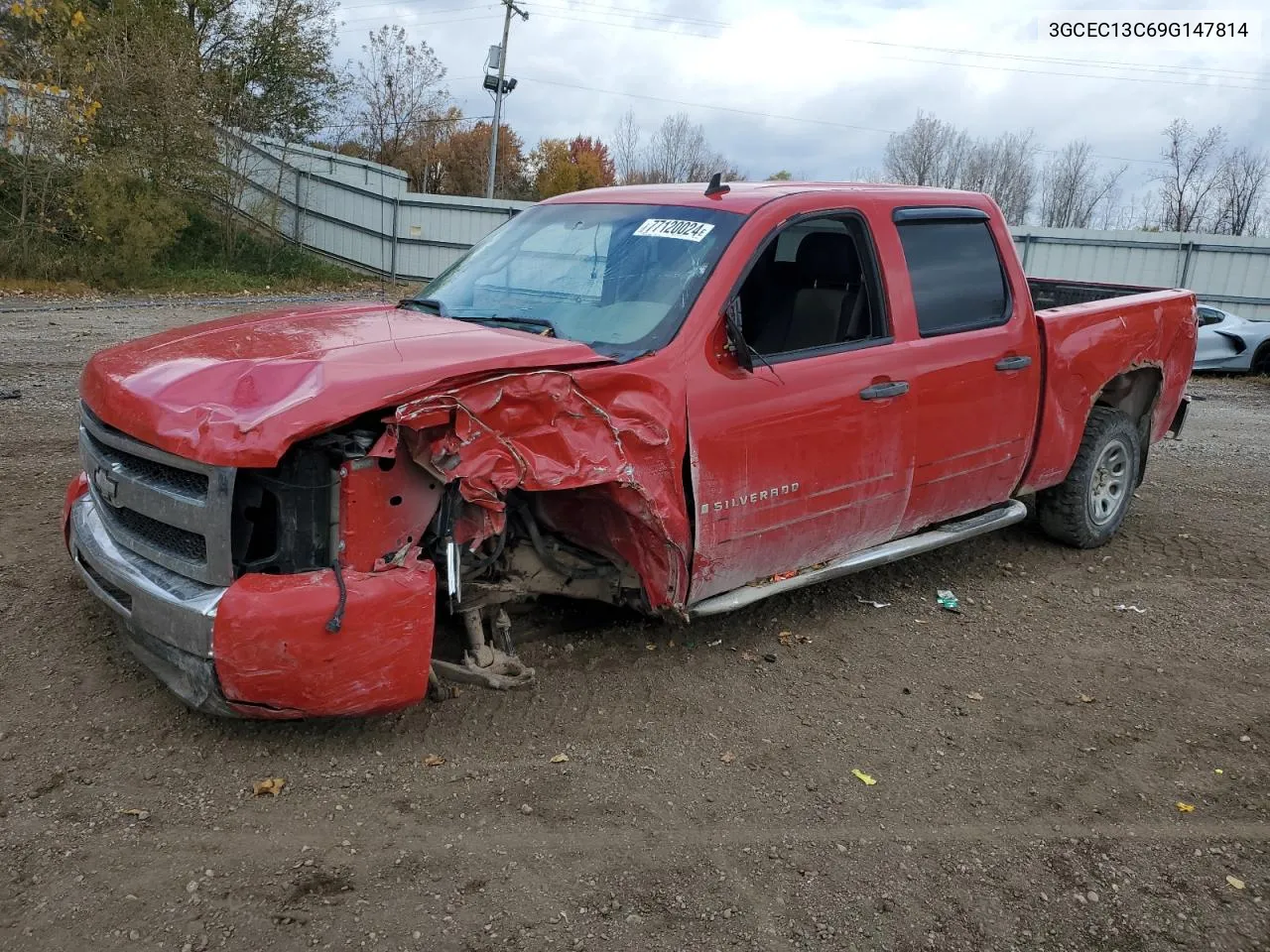 2009 Chevrolet Silverado C1500 VIN: 3GCEC13C69G147814 Lot: 77120024