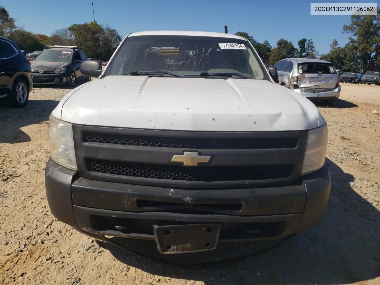 2009 Chevrolet Silverado K1500 VIN: 2GCEK13C291136062 Lot: 77546194