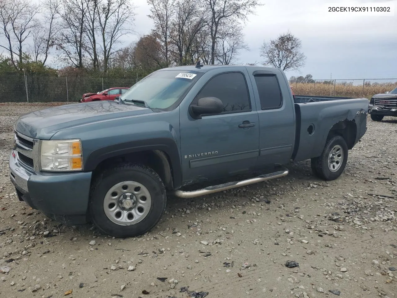 2009 Chevrolet Silverado K1500 VIN: 2GCEK19CX91110302 Lot: 77995424