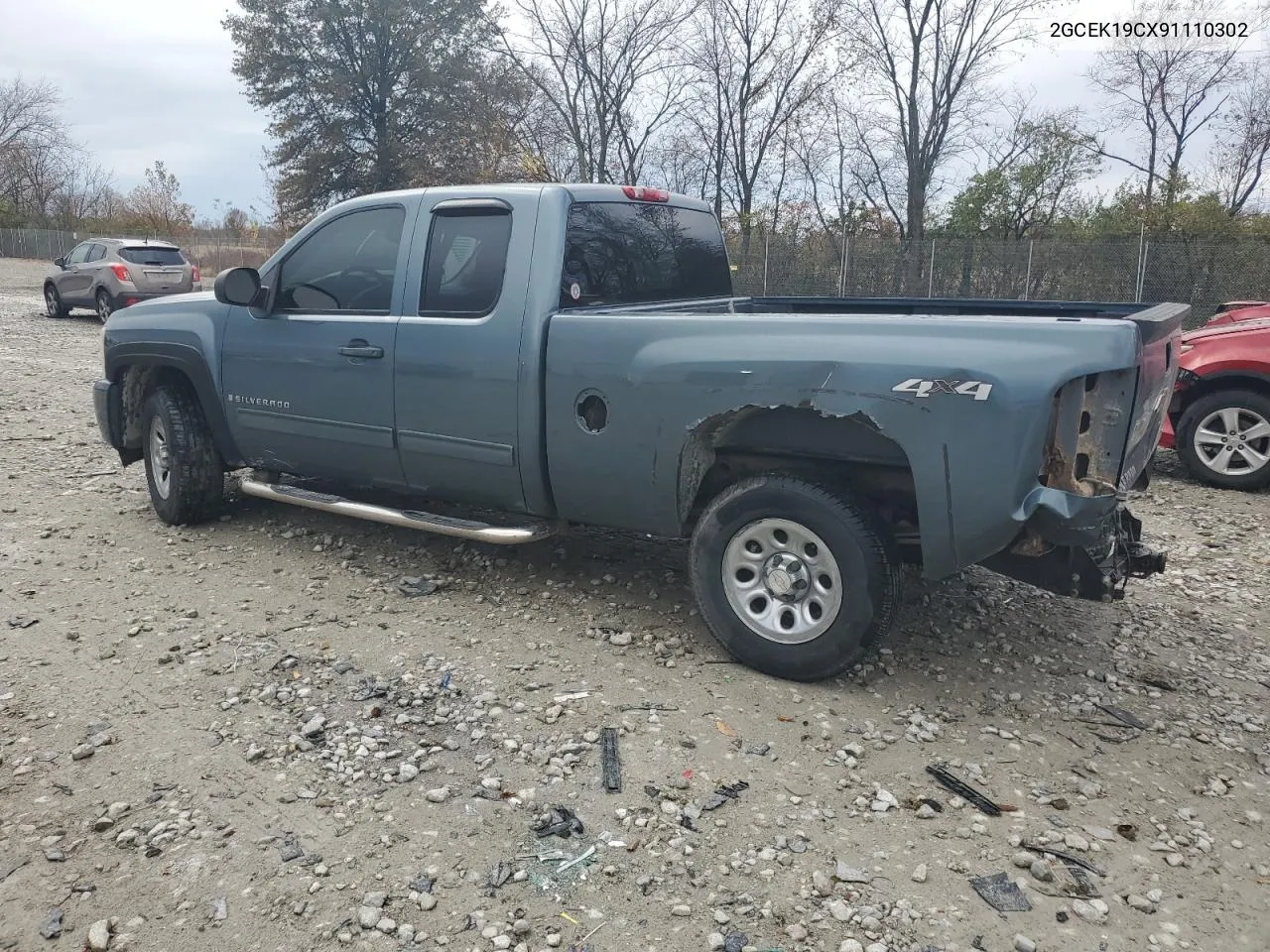 2009 Chevrolet Silverado K1500 VIN: 2GCEK19CX91110302 Lot: 77995424