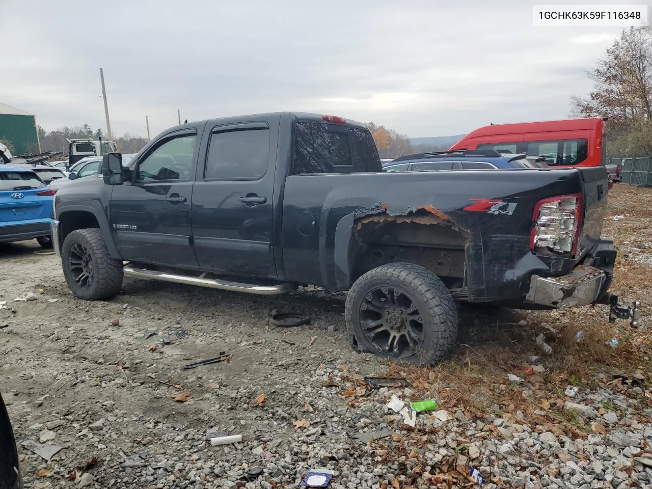 2009 Chevrolet Silverado K2500 Heavy Duty Ltz VIN: 1GCHK63K59F116348 Lot: 78017464