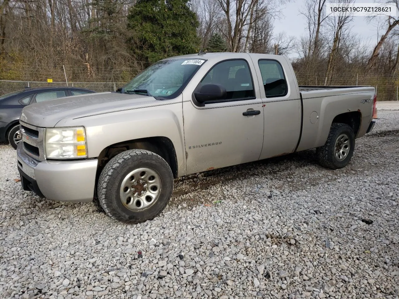 2009 Chevrolet Silverado K1500 VIN: 1GCEK19C79Z128621 Lot: 78177004