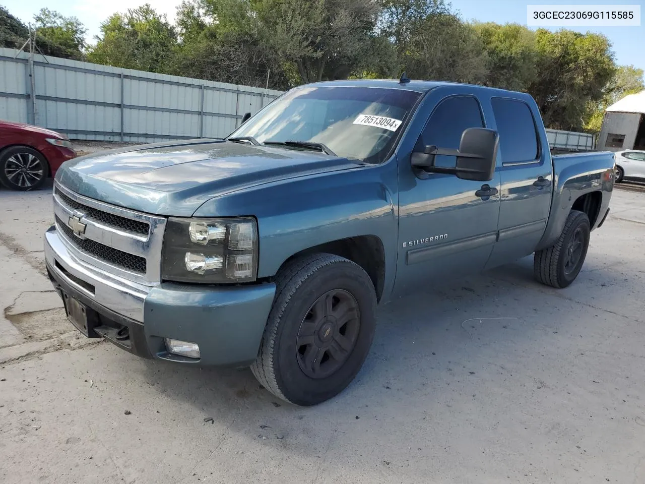 2009 Chevrolet Silverado C1500 Lt VIN: 3GCEC23069G115585 Lot: 78513094